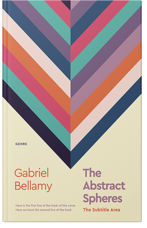 Front view of Premade Abstract Book Cover - Aths Special