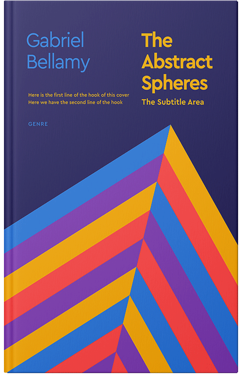 Front view of Premade Abstract Book Cover - Cloud Burst