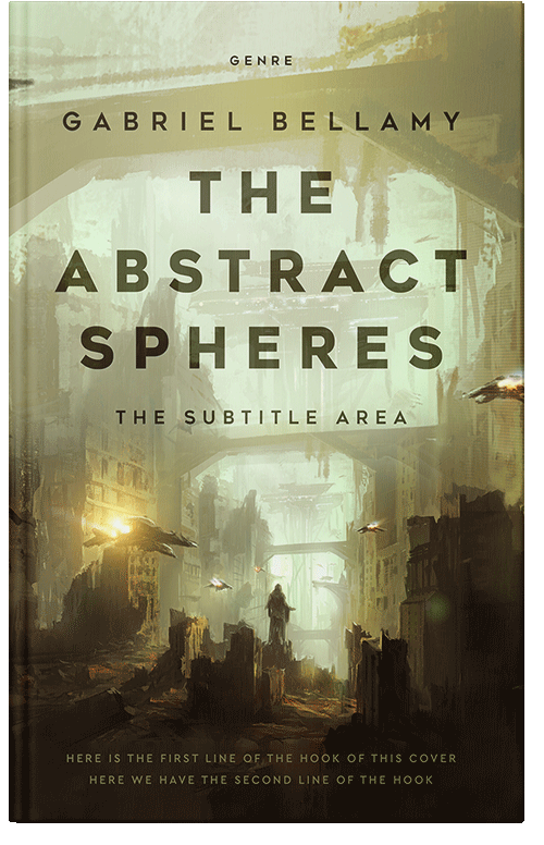 Front view of Premade Science Fiction Book Cover - Swamp Green