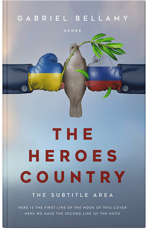 Front view of Premade Politics & Law & Society Book Cover - Cadet Blue