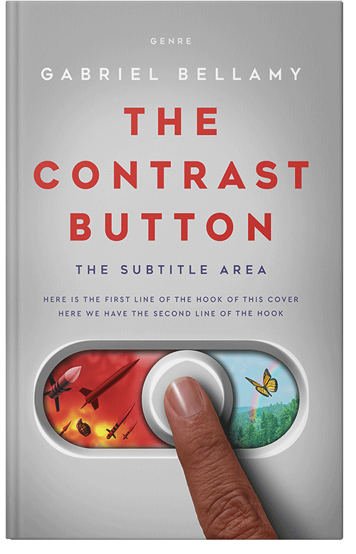 Front view of Premade Politics & Law & Society Book Cover - Pale Slate