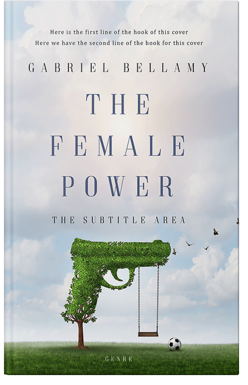 Front view of Premade Politics & Law & Society Book Cover - Iron