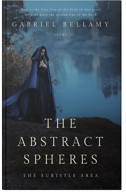 Front view of Premade Fantasy Book Cover - Shark