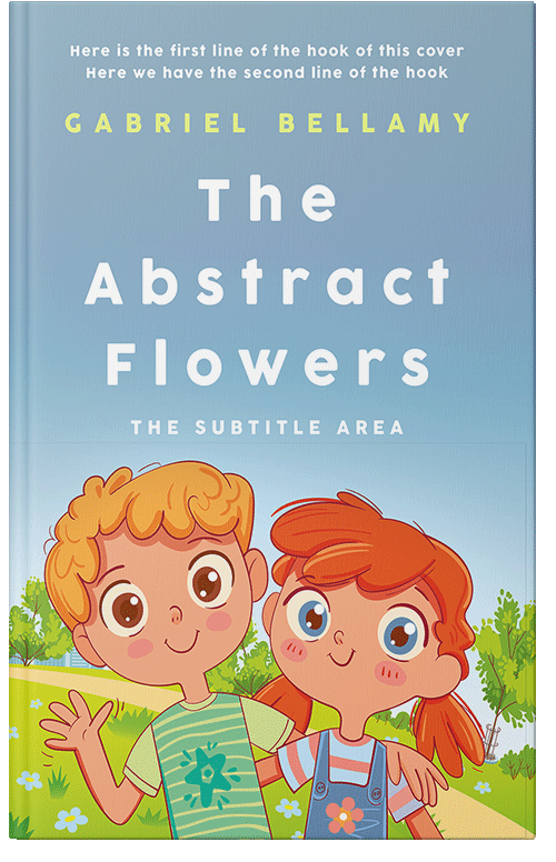 Front view of Premade Children's Book Cover - Polo Blue