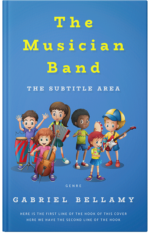 Front view of Premade Children's Book Cover - Boston Blue