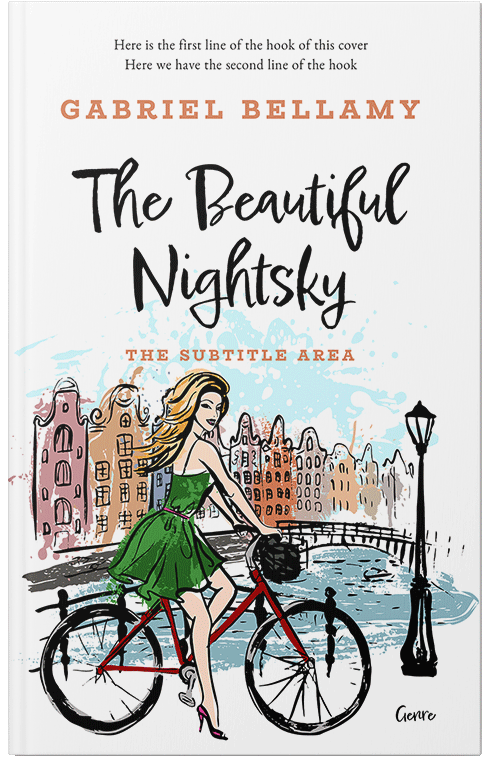 Front view of Premade Chick Lit Book Cover - Hunter Green