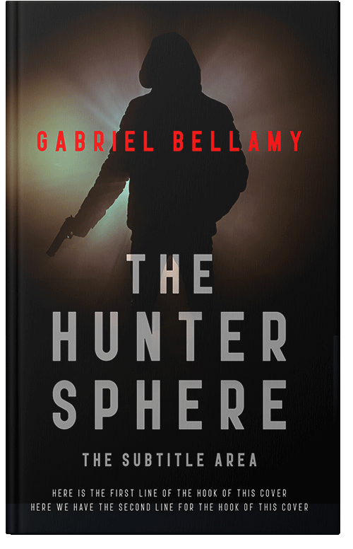 Front view of Premade Mystery & Thriller & Suspense Book Cover - Black