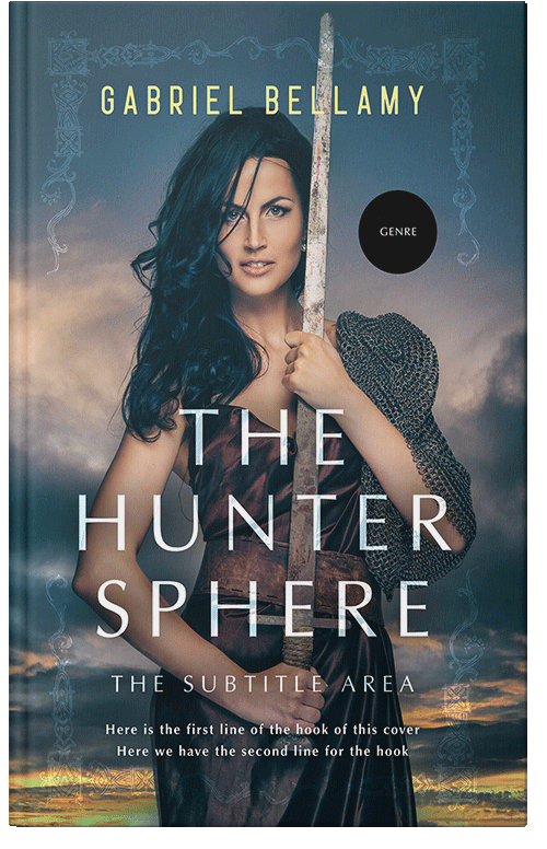 Front view of Premade Fantasy Book Cover - Oxford Blue