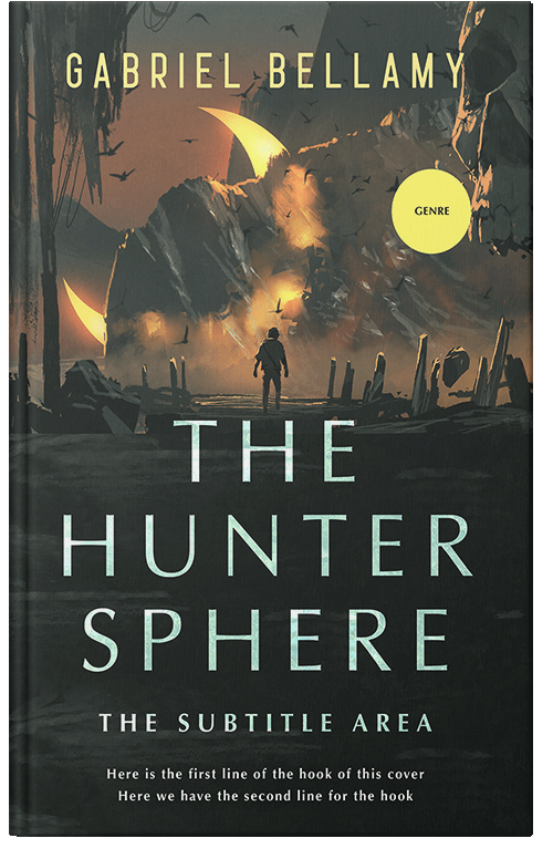 Front view of Premade Fantasy Book Cover - Heavy Metal