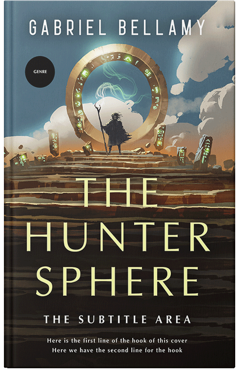 Front view of Premade Fantasy Book Cover - Tuatara