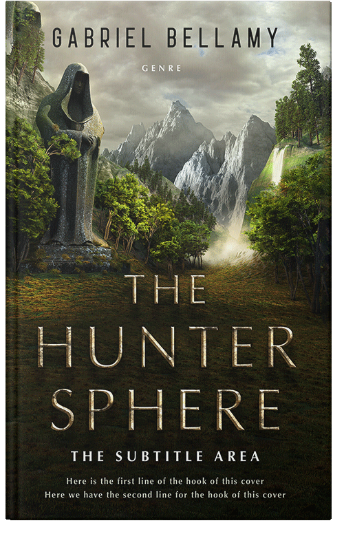 Front view of Premade Fantasy Book Cover - Eagle