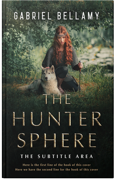 Front view of Premade Fantasy Book Cover - Log Cabin