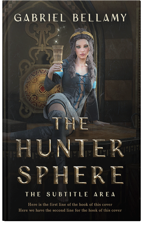 Front view of Premade Fantasy Book Cover - Zeus