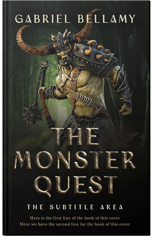 Front view of Premade Fantasy Book Cover - Rangoon Green