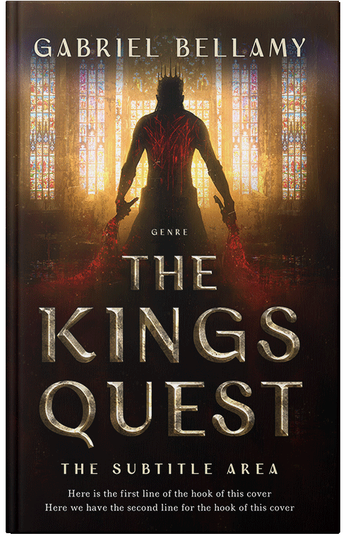 Front view of Premade Fantasy Book Cover - Tan