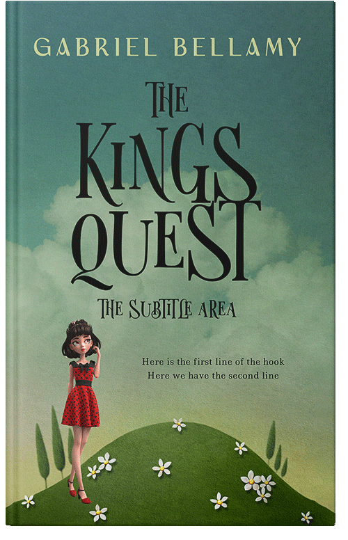 Front view of Premade Teen & Young Adult Book Cover - Viridian Green