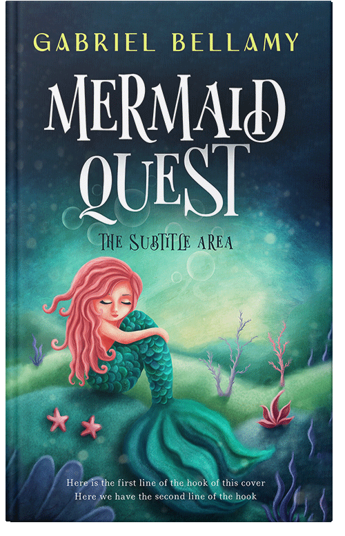 Front view of Premade Fantasy Book Cover - Foggy Gray