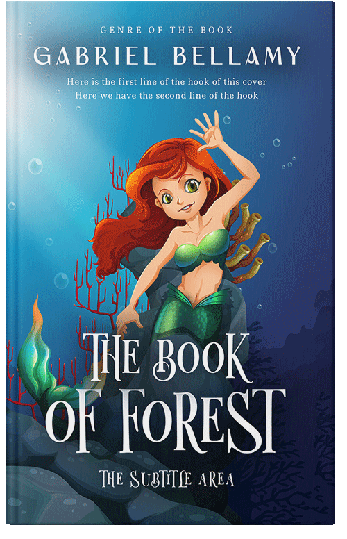 Front view of Premade Fantasy Book Cover - Biscay