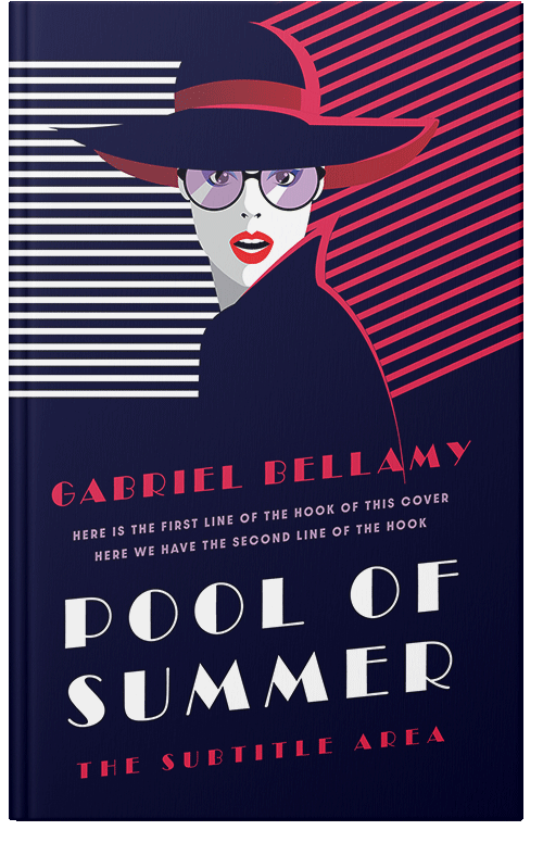 Front view of Premade Chick Lit Book Cover - Black Rock