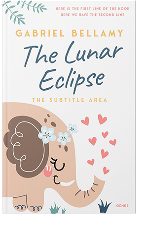 Pre Made Book Cover Almond