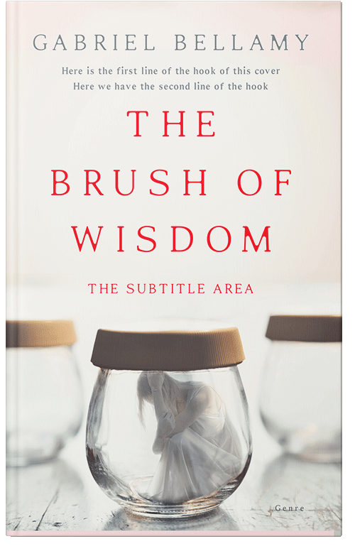 Front view of Premade Abstract Book Cover - Spring Wood