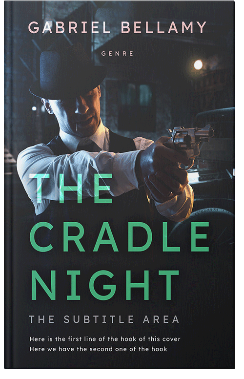 Front view of Premade Mystery & Thriller & Suspense Book Cover - Shark