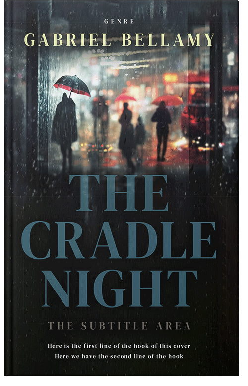 Front view of Premade Mystery & Thriller & Suspense Book Cover - Woodsmoke