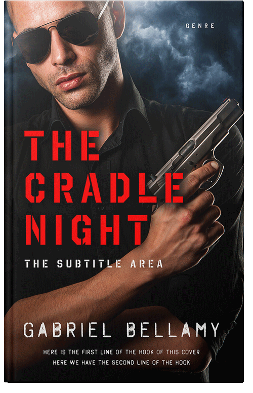 Front view of Premade Mystery & Thriller & Suspense Book Cover - Chestnut Rose