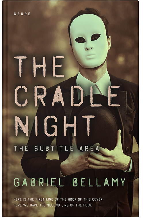 Front view of Premade Mystery & Thriller & Suspense Book Cover - Coffee Bean