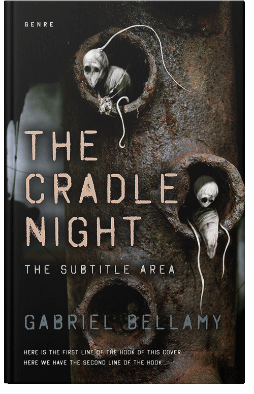 Front view of Premade Horror Book Cover - Zeus