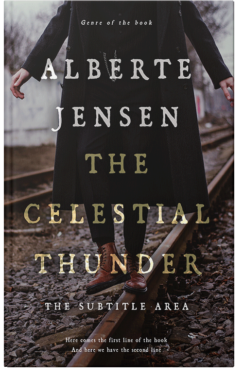 Front view of Premade Mystery & Thriller & Suspense Book Cover - Cloudy