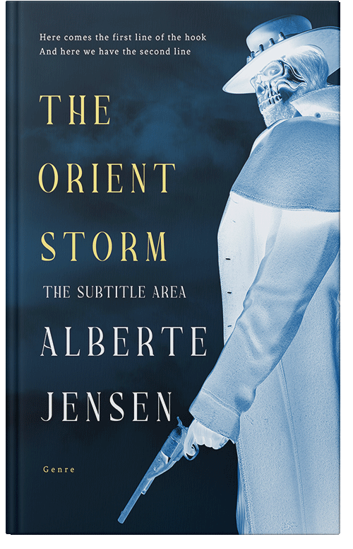 Front view of Premade Horror Book Cover - Black Pearl