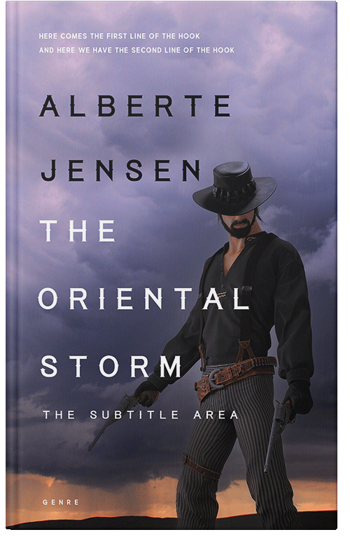 Front view of Premade Action & Adventure Book Cover - Ship Gray