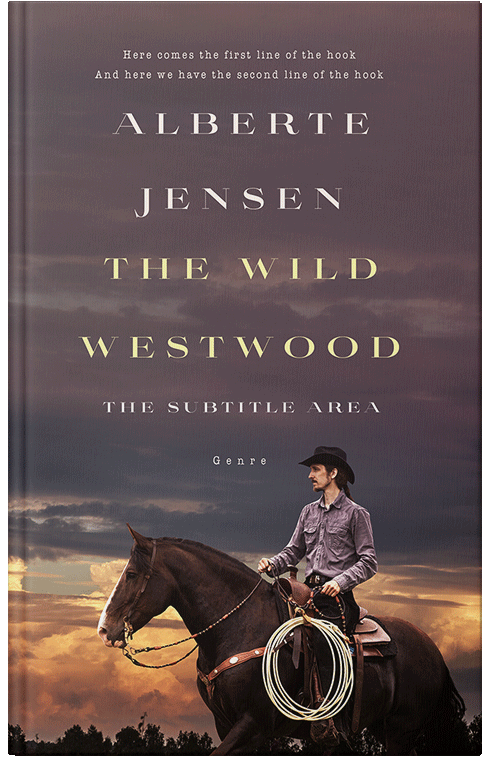 Front view of Premade Western Book Cover - Matterhorn
