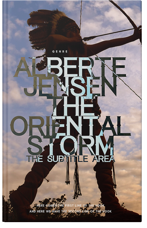 Front view of Premade Western Book Cover - Pink Swan