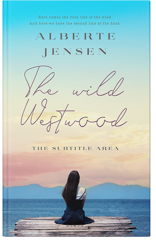 Front view of Premade Teen & Young Adult Book Cover - Boston Blue