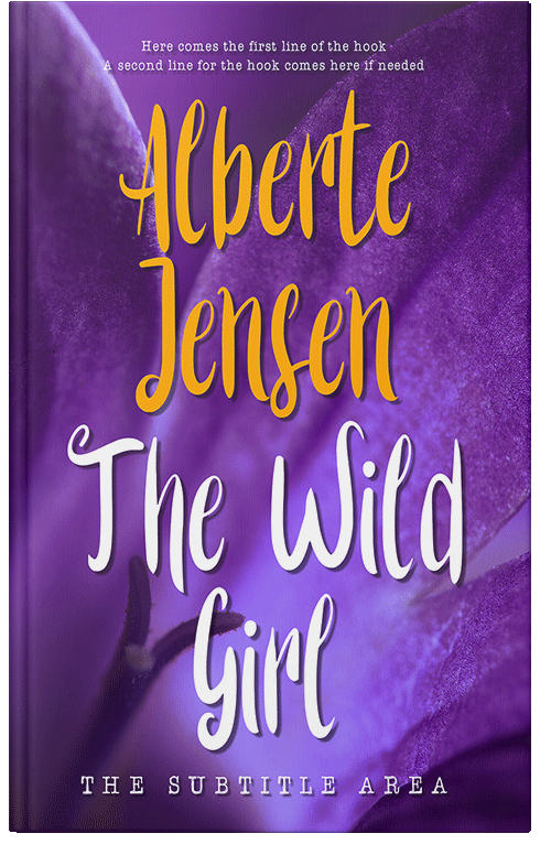 Front view of Premade Nature Book Cover - Honey Flower