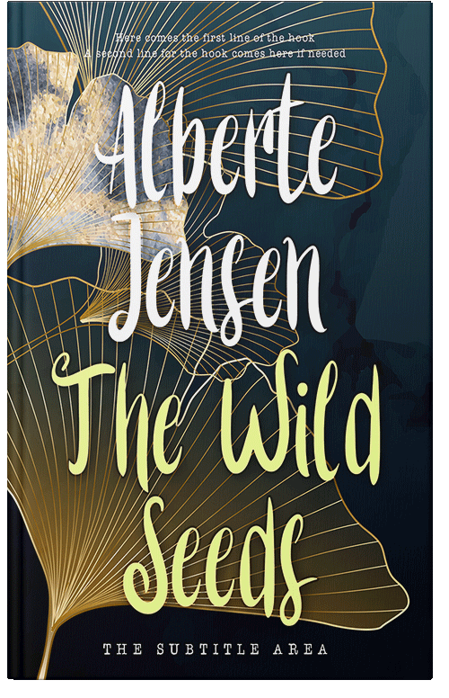 Front view of Premade Nature Book Cover - Winter Hazel