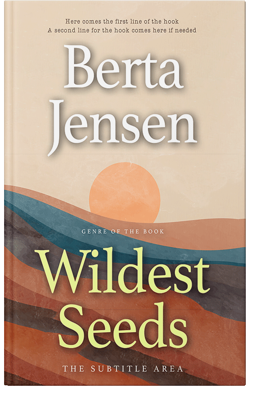 Front view of Premade Nature Book Cover - Raffia