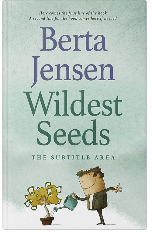 Front view of Premade Business Book Cover - Paris White