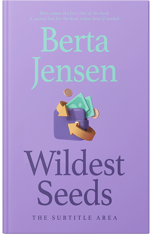 Front view of Premade Self-Improvement & Self-Help Book Cover - Light Wisteria
