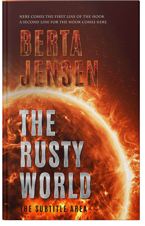 Front view of Premade Apocalyptica Book Cover - Kenyan Copper