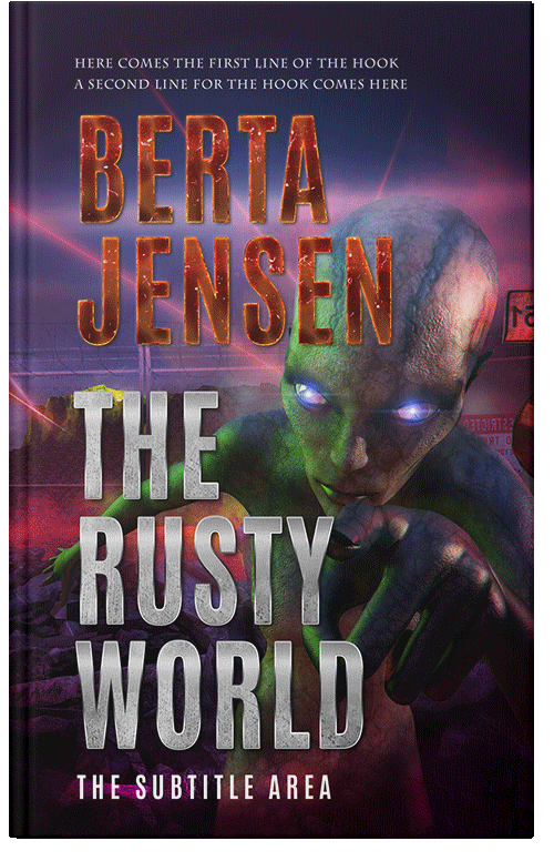 Front view of Premade Science Fiction Book Cover - Bleached Cedar