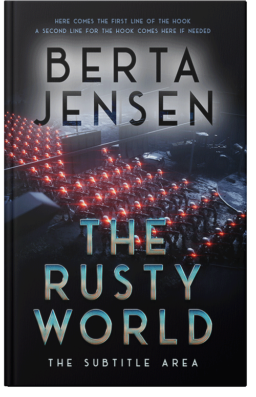 Front view of Premade Apocalyptica Book Cover - Dusty Gray