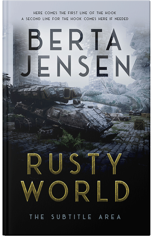 Front view of Premade Apocalyptica Book Cover - Woodsmoke