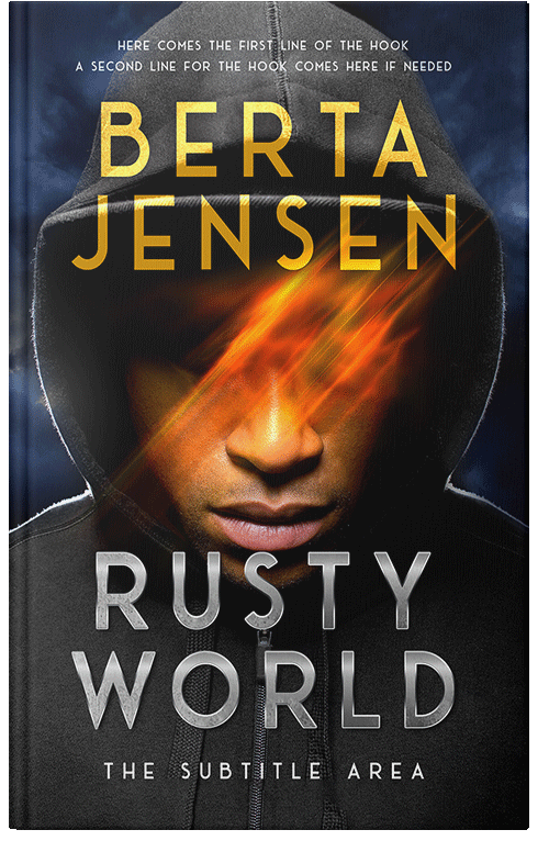 Front view of Premade Teen & Young Adult Book Cover - Raw Sienna