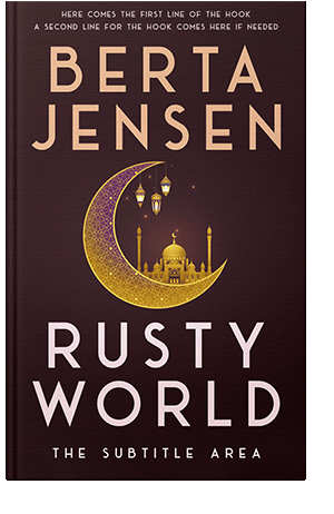 Pre Made Book Cover Aubergine