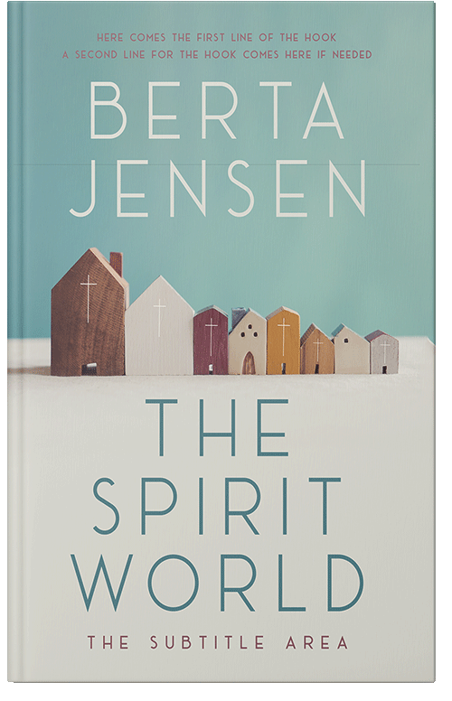 Front view of Premade Religion & Spirituality Book Cover - Powder Ash