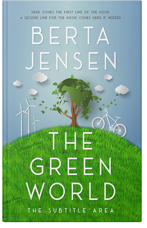 Front view of Premade Nature Book Cover - Casper