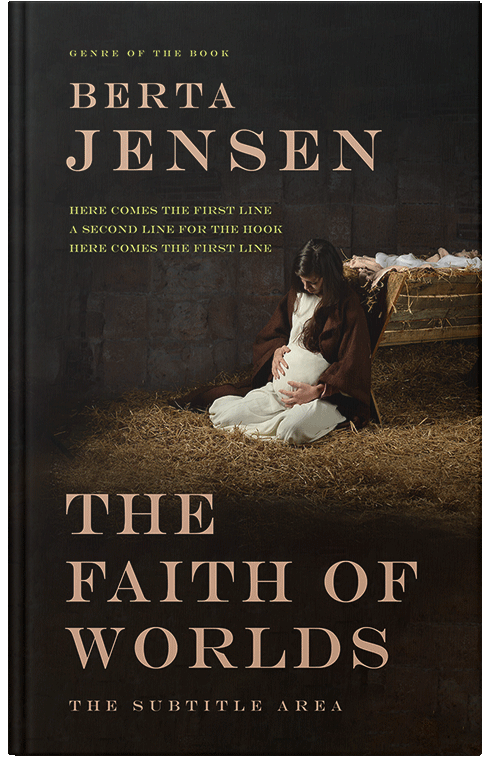 Front view of Premade Religion & Spirituality Book Cover - Asphalt